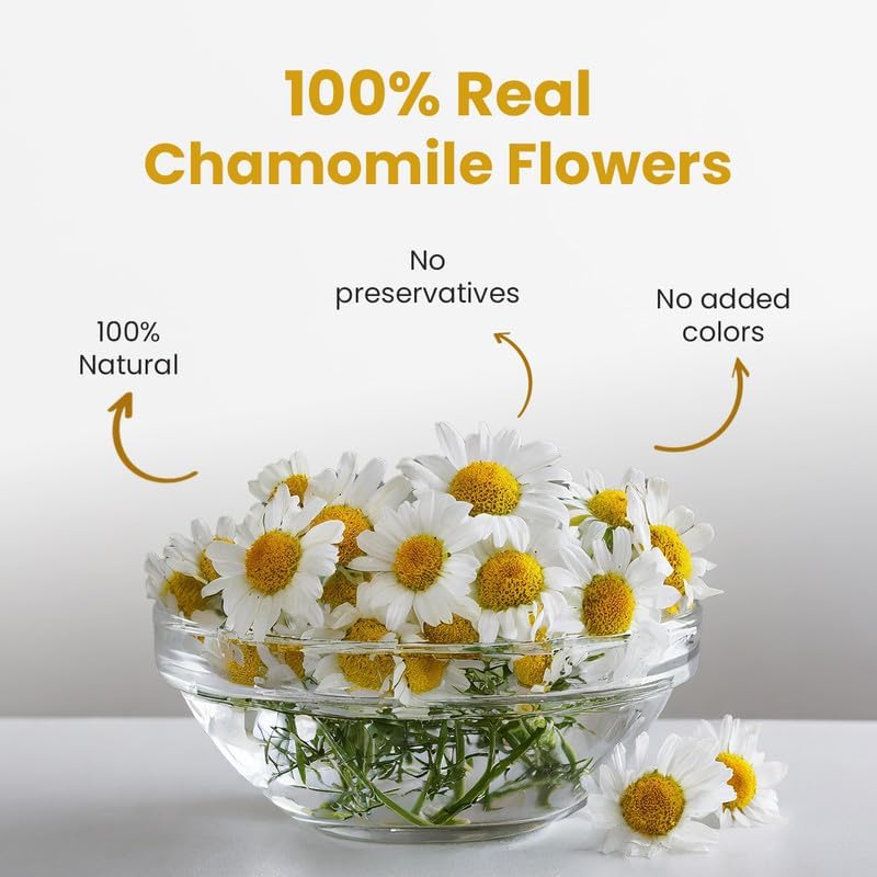 BLUE TEA Chamomile Flower Tea - Caffeine Free Herbal Tea - Image 3